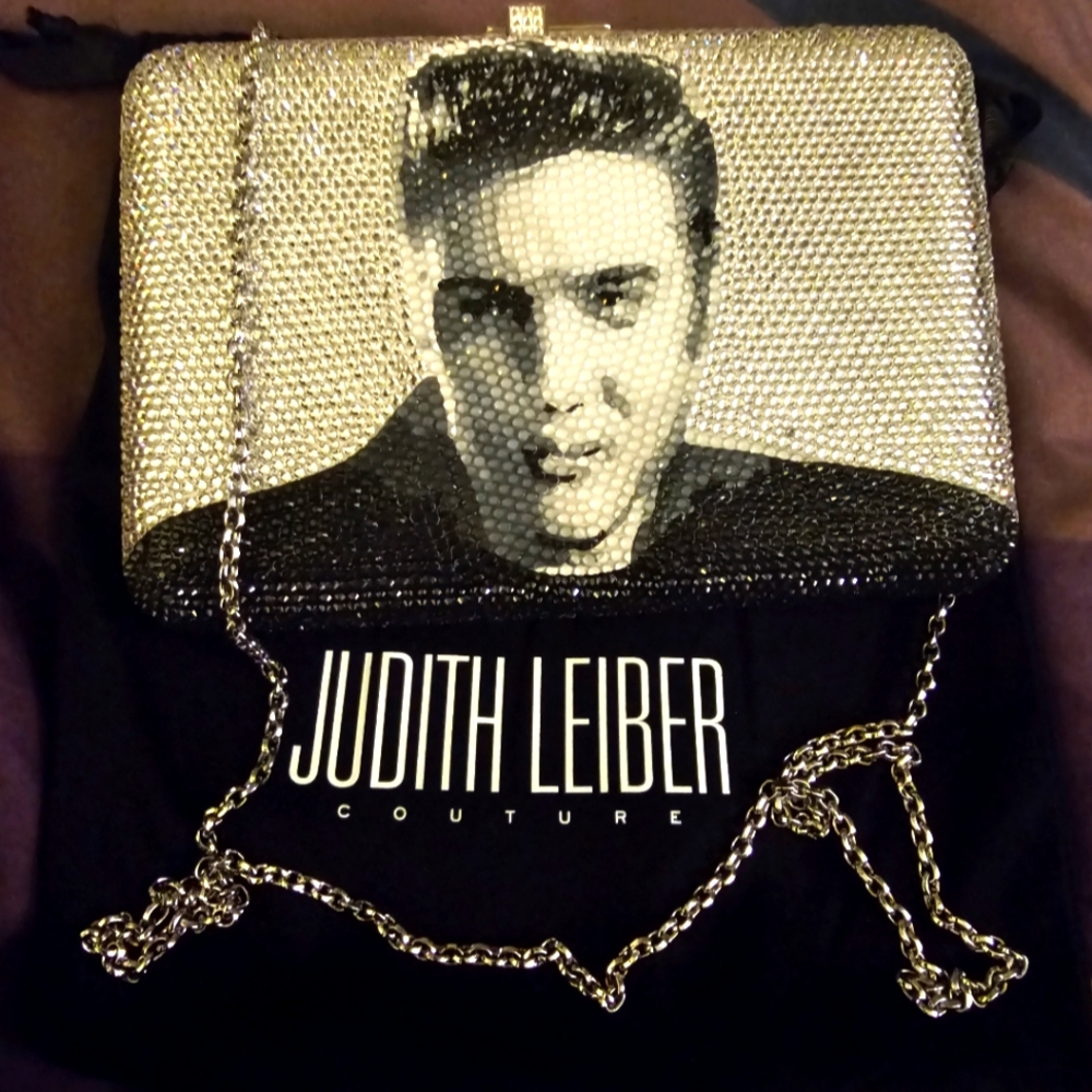 JUDITH LEIBER Elvis Slim Slide Clutch
